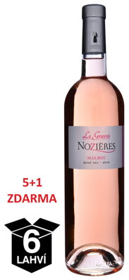 Malbec Rosé: Víno Chateau Nozieres, 0,75 l - KARTON (6 lahví)